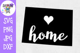 Colorado State Home with Heart SVG - 50 States SVG - United States SVG